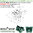 1073 | 10 x Spezialkappen dunkelgrün DUO/TRIO mit Federung | Befestigung Bolzen 12mm | SBS 63